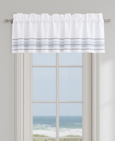 J Queen New York Bayside Window Straight Valance, 18" x 88"