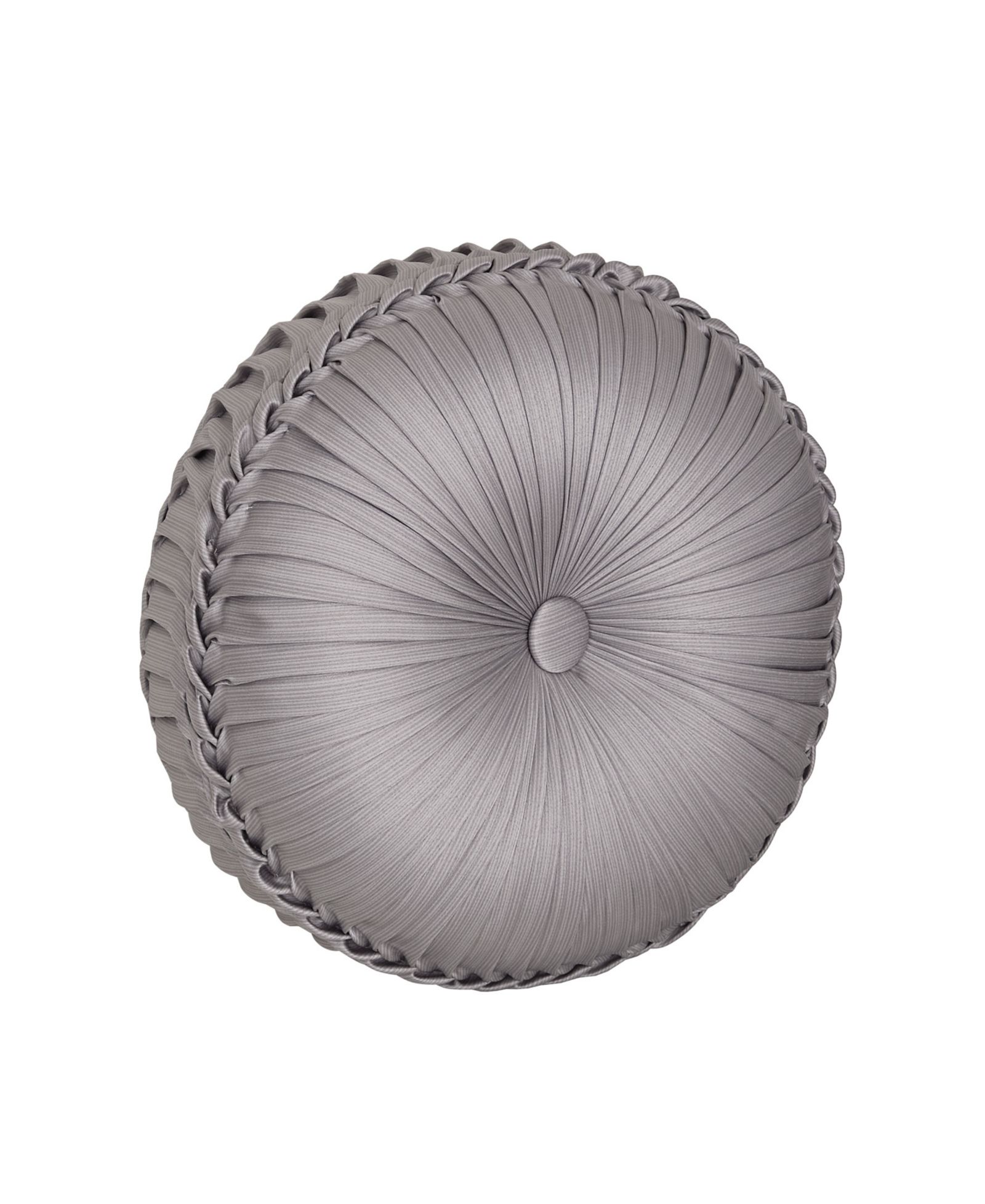 J Queen New York Mary Tufted Round Decorative Pillow, 15" x 15"