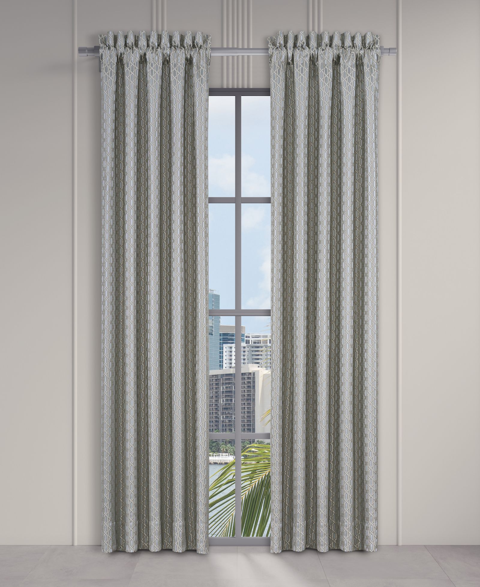 Парные оконные панели J Queen New York Metropolitan, 50 x 95"