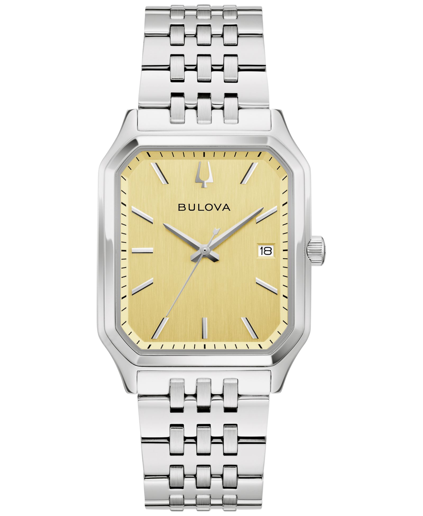 Bulova Men's Special Edition Tony Bennett Classic We are All Here Silver Tone Bracelet Watch 32mm