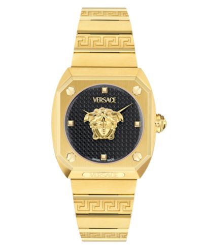 Versace Женские швейцарские часы Medusa Antares Gold Ion Plated, 35mm