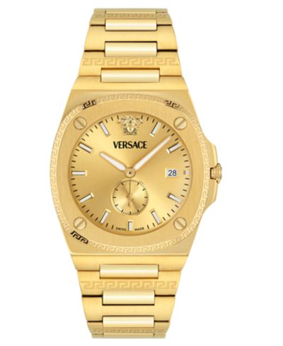 Мужские часы Versace Swiss Tolomeo Gold Ion Plated, 40mm