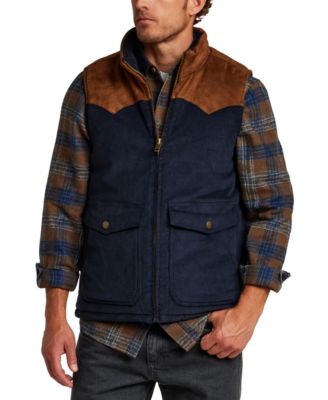Винтажная мужская западная жилет из замши и корда, Weatherproof Vintage