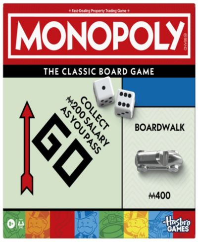 Настольная игра Monopoly Family Strategy Board Game, Ages 8+