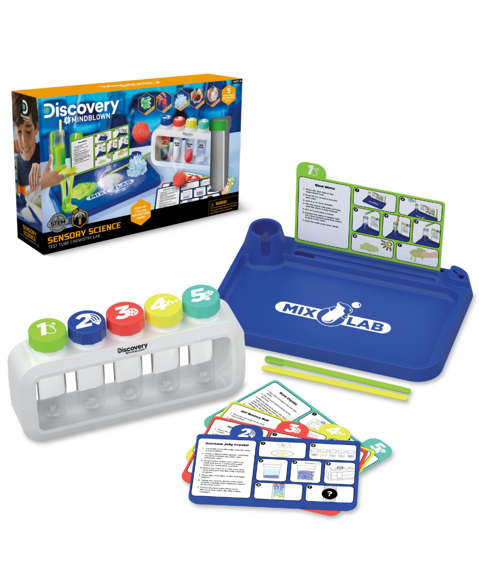 Discovery #MINDBLOWN Набор для химических опытов Sensory Science Test Tube Chemistry Lab Set