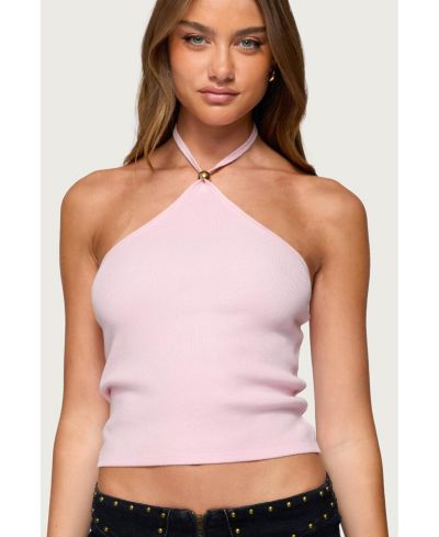 Женский трикотажный топ с halter-вырезом Edikted Hollis