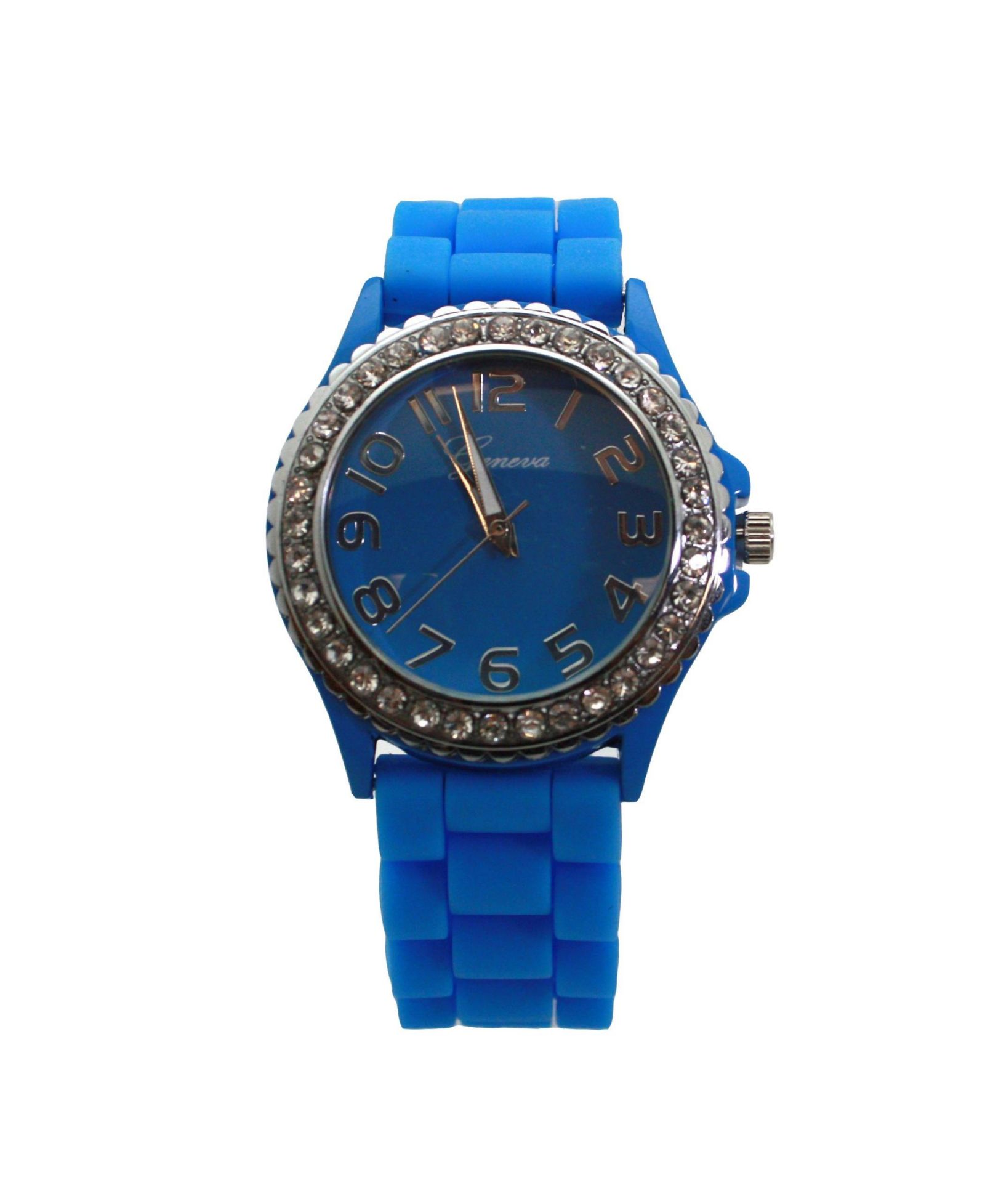 Olivia Pratt Blue Every Day Silicone and Rhinestones Colorful Женские часы