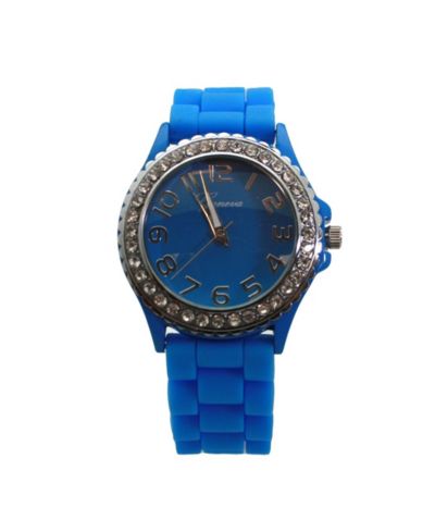 Olivia Pratt Blue Every Day Silicone and Rhinestones Colorful Женские часы