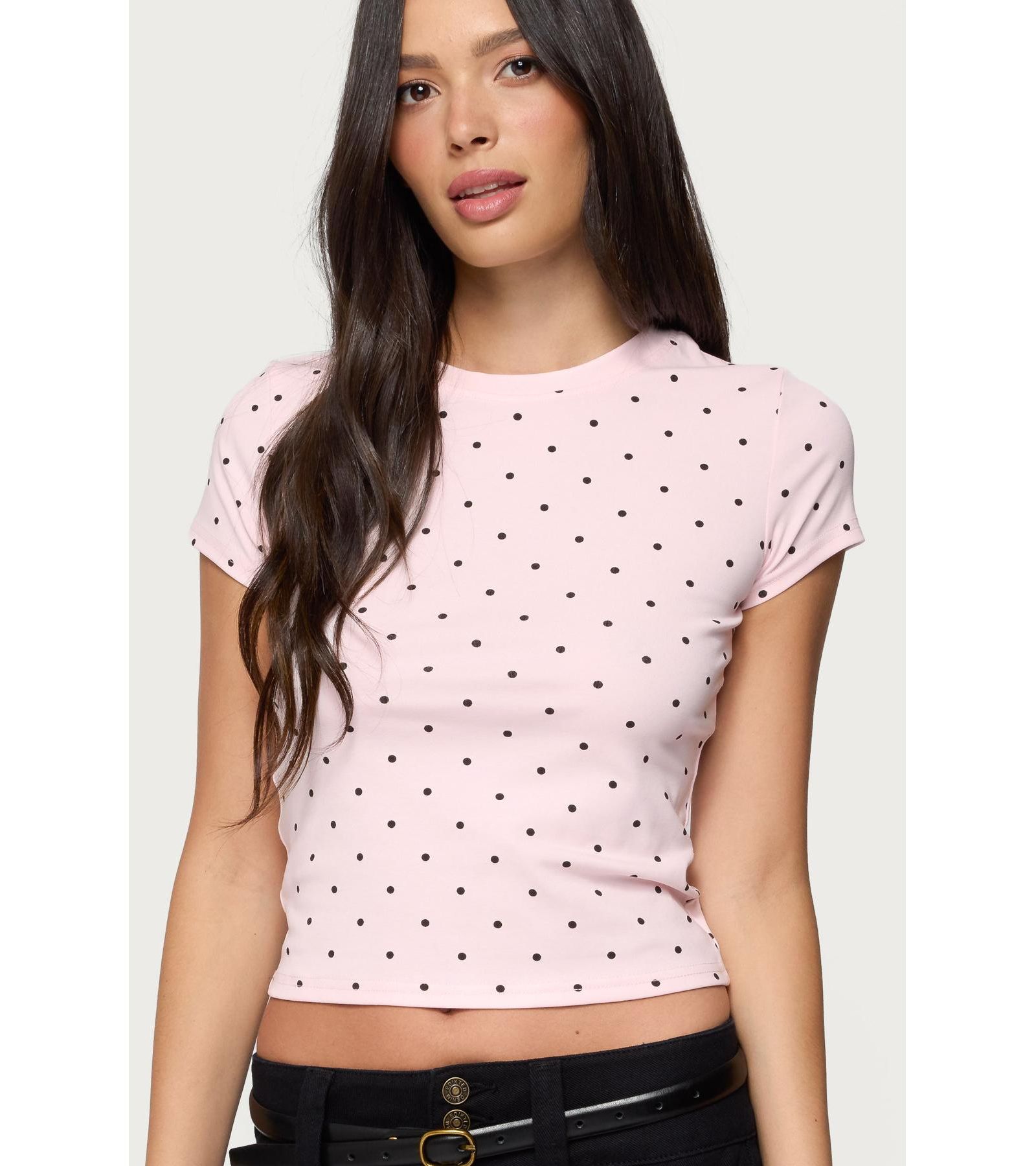 Edikted Women's Lorenzo Polka Dot T Shirt