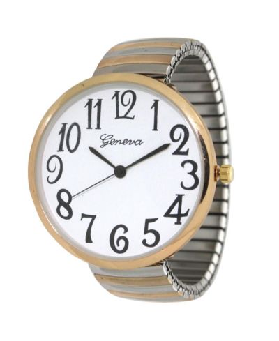 Часы Olivia Pratt Two Tone Super Large Face Stretch Strap