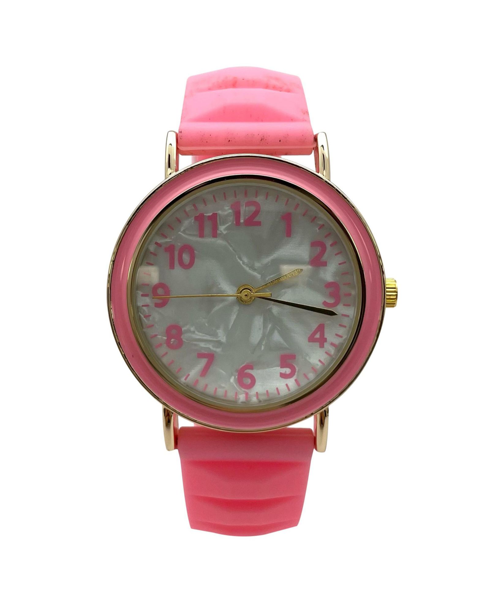 Olivia Pratt Solid Vibrant Color Everyday Silicone Women Watch, Pink