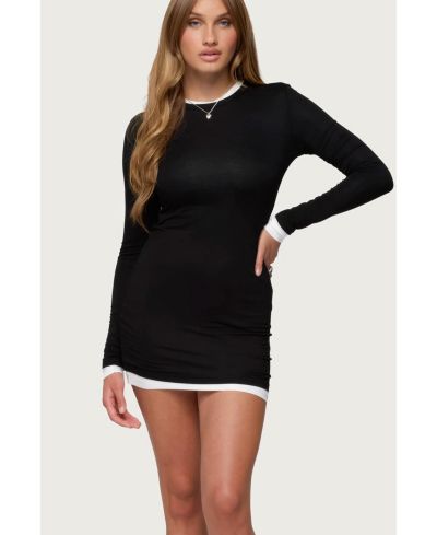 Мини-платье Edikted Women's Norah Contrast Layered