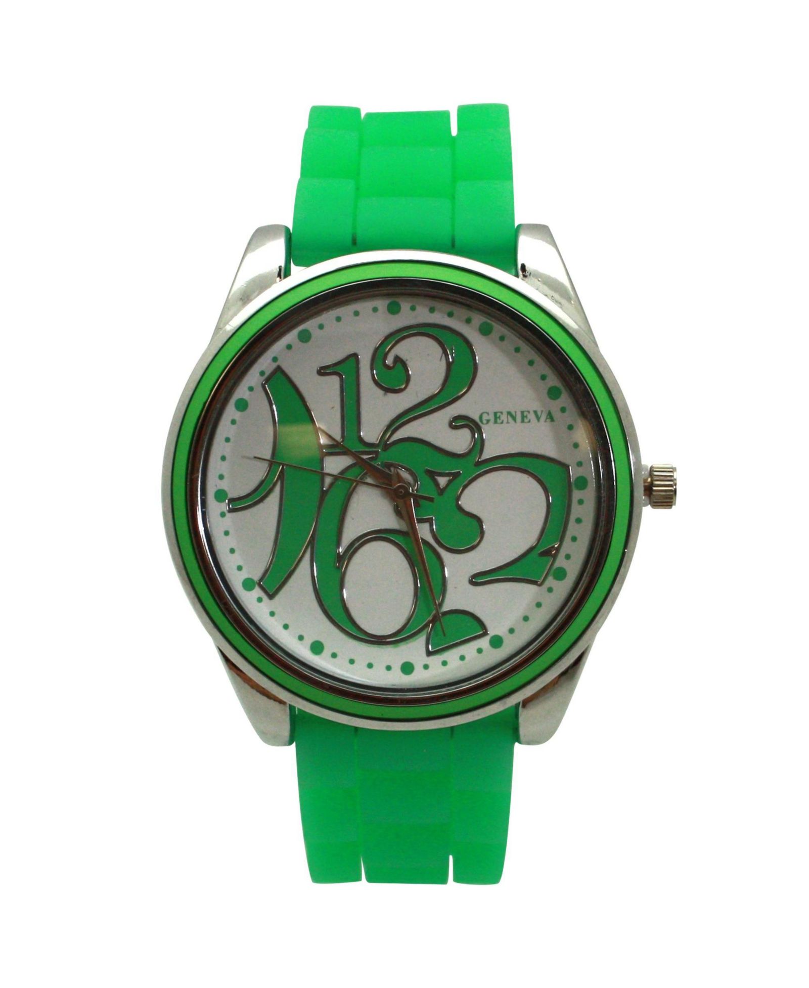 Olivia Pratt Женские часы с крупным круглым циферблатом Lime Green