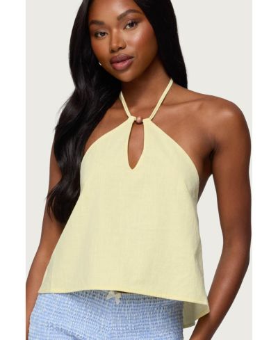 Женский топ Edikted Oliviana Linen Look Halter