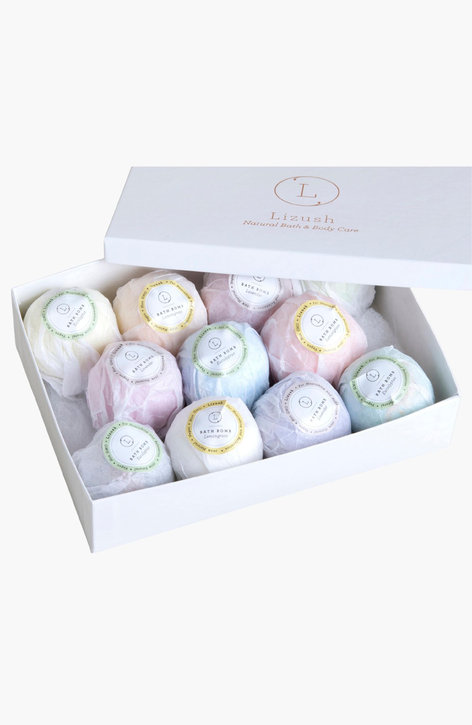 12 Assorted Bath Bombs Gift Box