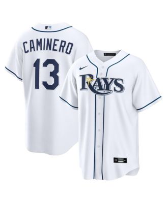 Nike Men's Junior Caminero White Tampa Bay Rays Home Replica Jersey
