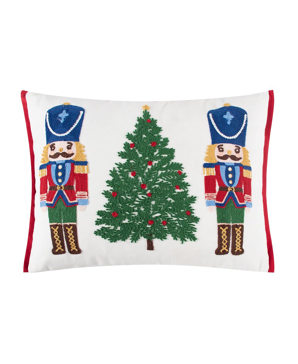 Декоративная наволочка Levtex Festive Nutcrackers Embroidered 14" x 18"