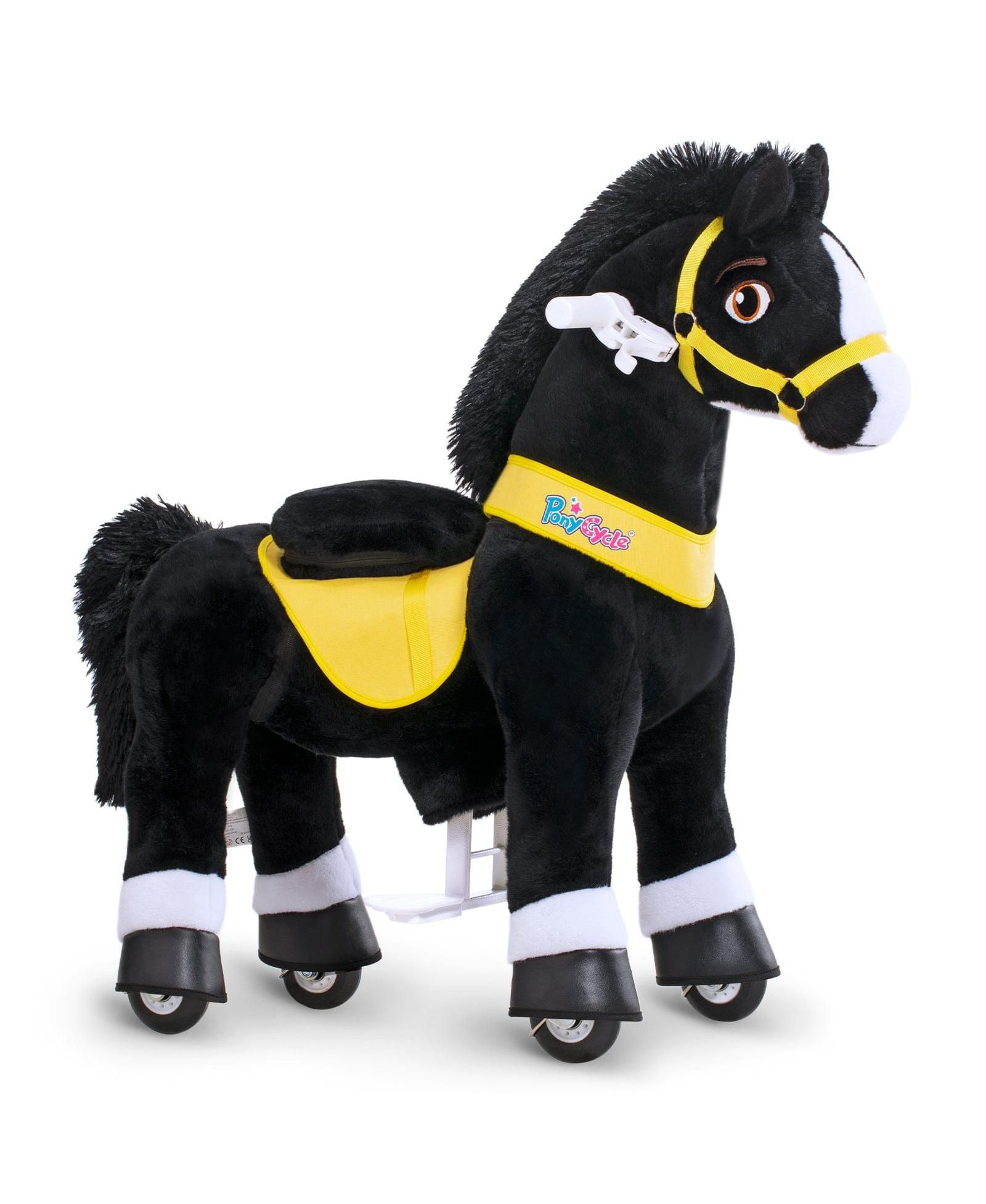 Ponycycle Model E Size 3 Kid-Powered Ride-On Horse with Hand Brake, Ages 3-4