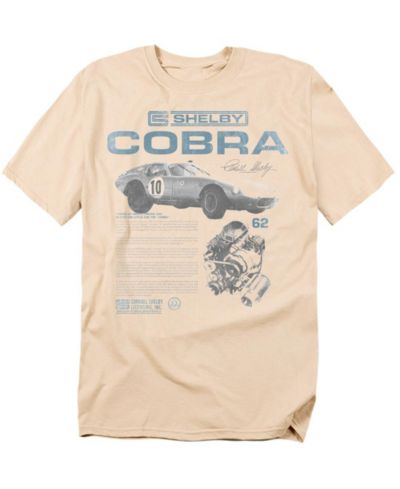 Мужская футболка Shelby Cobra Racing Infographic