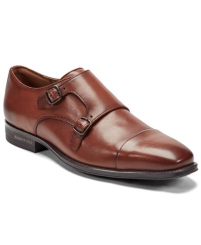 Kenneth Cole New York Men's Charles Leather Double Monk Strap Dress Shoes