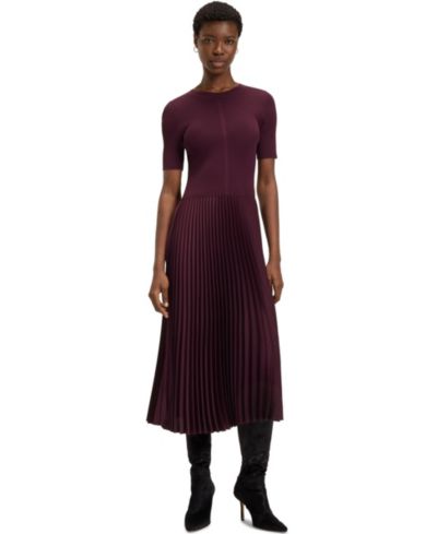 Женское платье BOSS by Hugo Boss Regular-Fit Plissé Skirt
