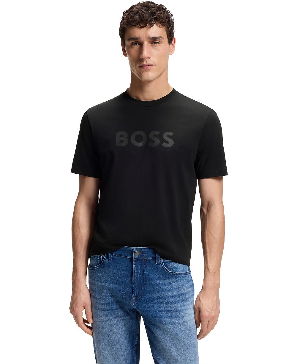 BOSS by Hugo Boss Men's Cotton Regular-Fit Logo Print T-Shirt