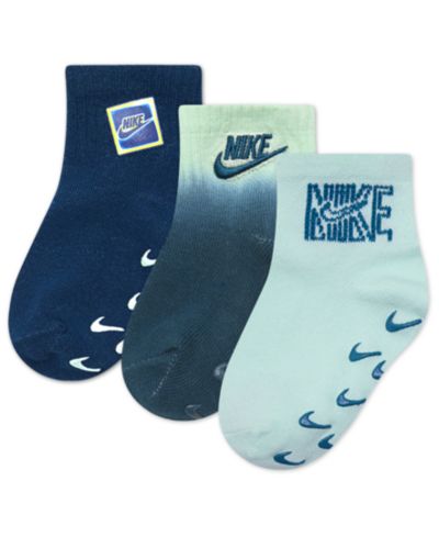 Nike Baby Girls' and Boys' Glow With Me Socks, 3-Pack Set