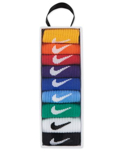 Nike Toddler Boys' and Girls' 0M-4T Socks Gift Set, 9-Pack Set