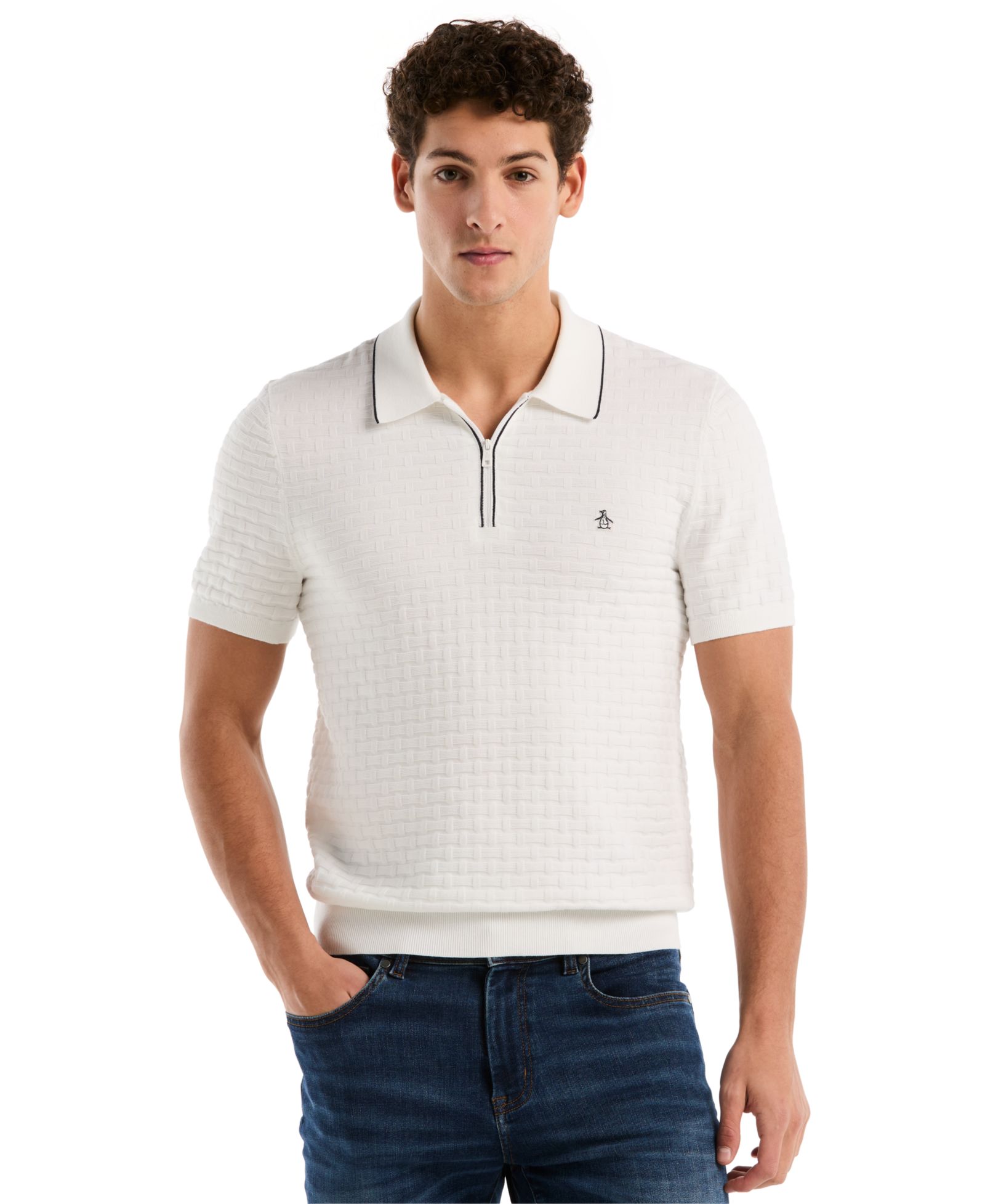 Мужская рубашка-поло Original Penguin Links Stitch Slim-Fit