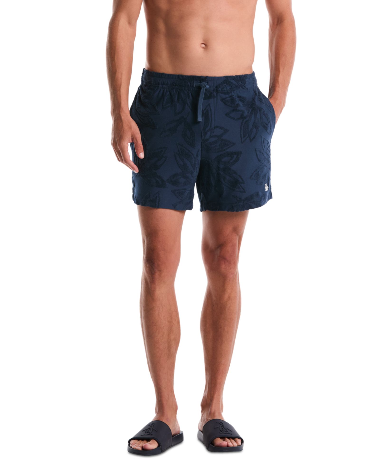 Original Penguin Men's Floral Patterned Slim-Fit Shorts