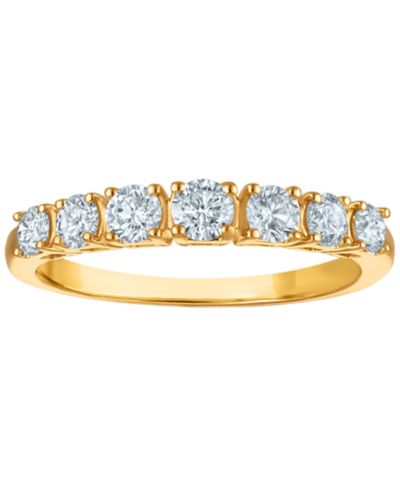 Кольцо Macy's с бриллиантом в желтом золоте 14k