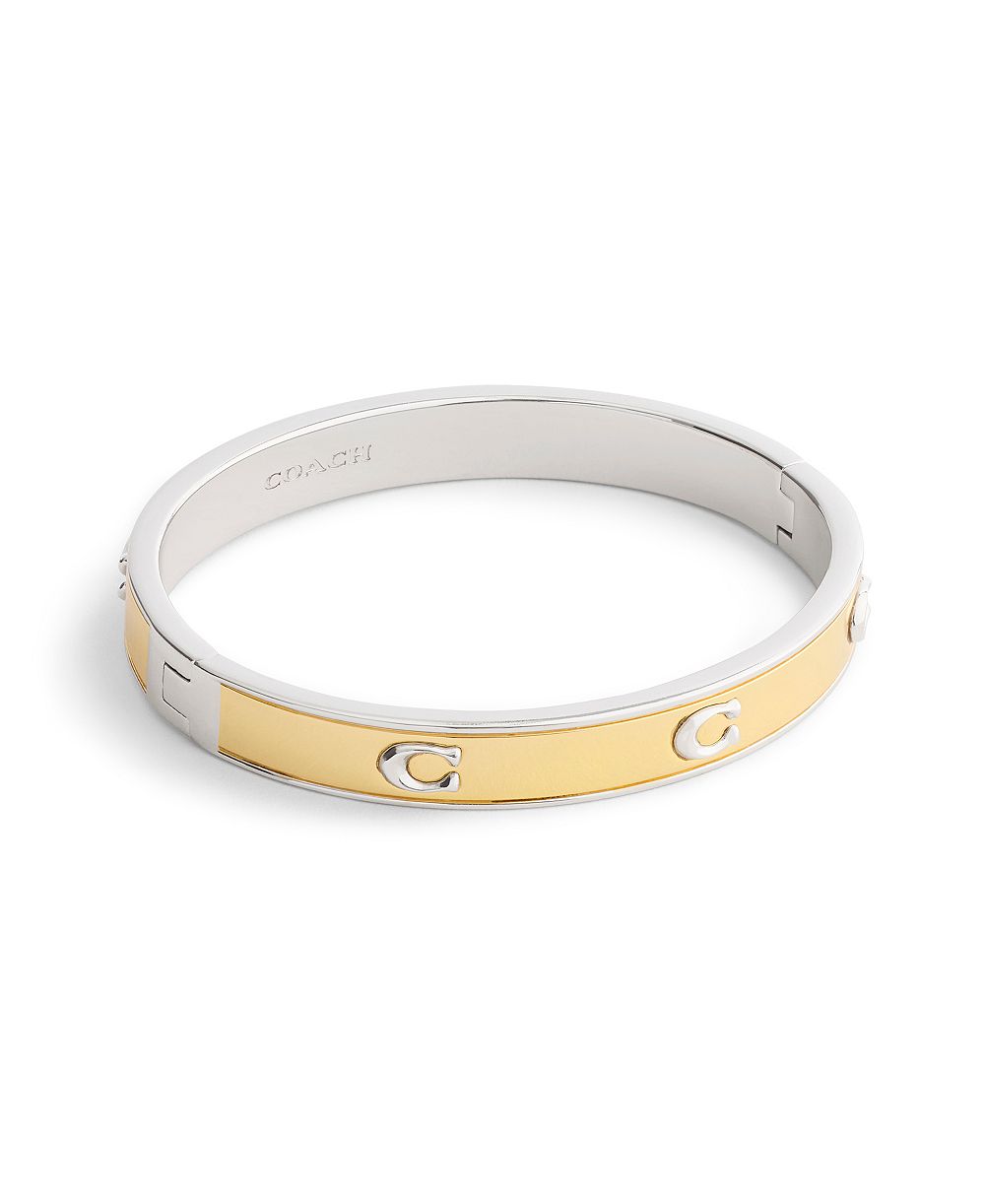 COACH браслет-браслет Two-Tone Signature C
