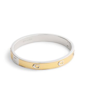 COACH браслет-браслет Two-Tone Signature C