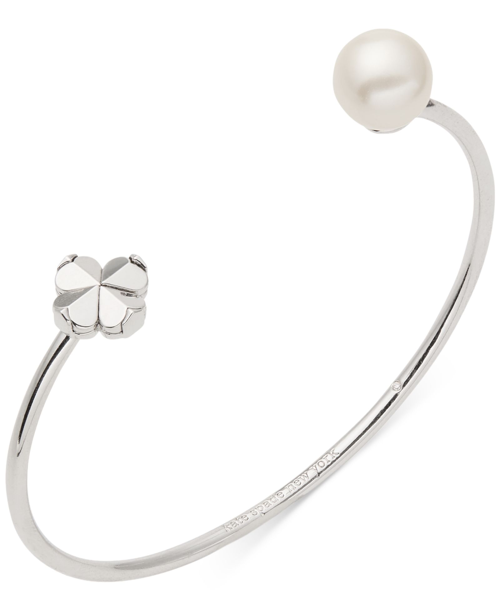 Браслет kate spade new york Imitation Pearl и Cubic Zirconia Flower