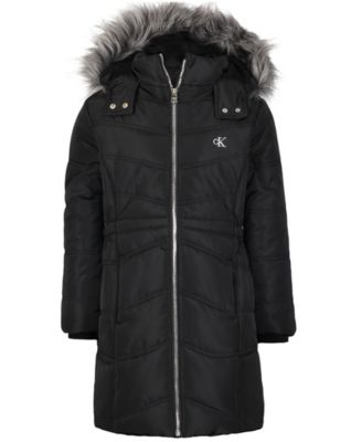 Куртка Calvin Klein Girls' 4-6X Aerial Puffer