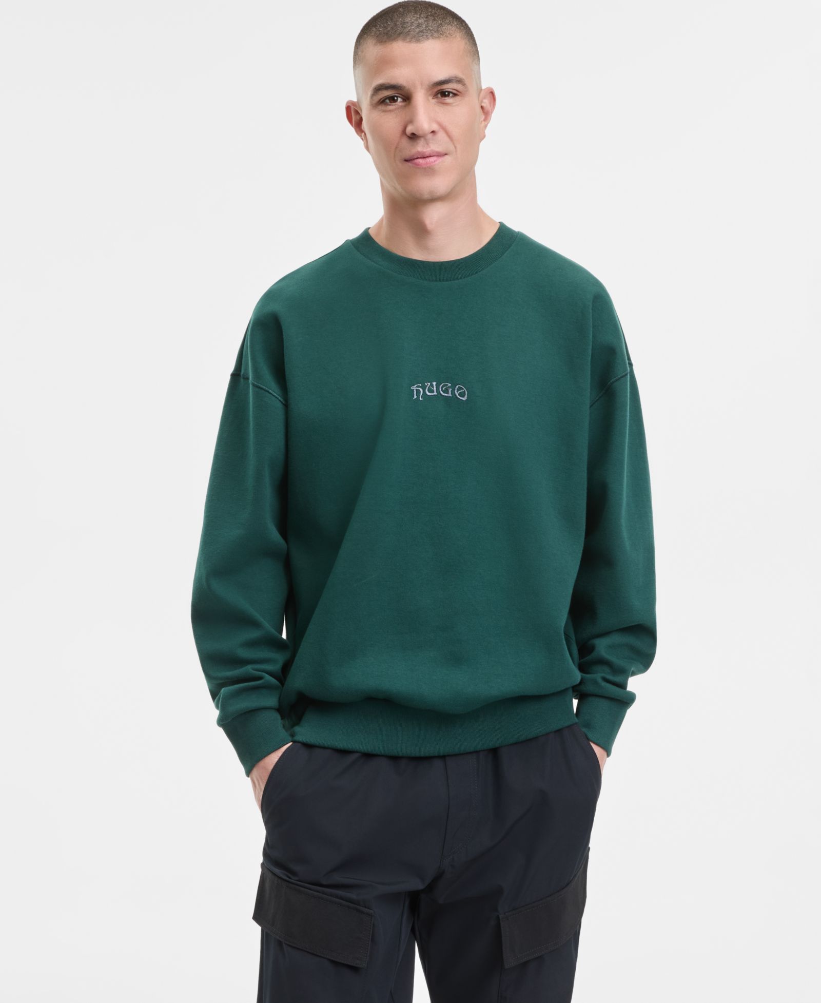HUGO by Hugo Boss Men's Dadsino Embroidered Sweatshirt