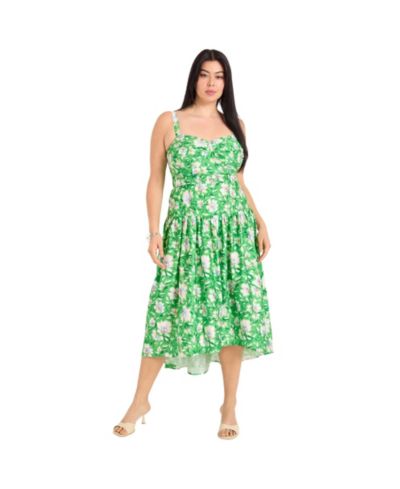 June & Vie Women's June and Vie High-Low Midi Dress