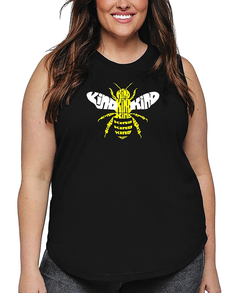 LA Pop Art майка Plus Size Bee Kind Word Art