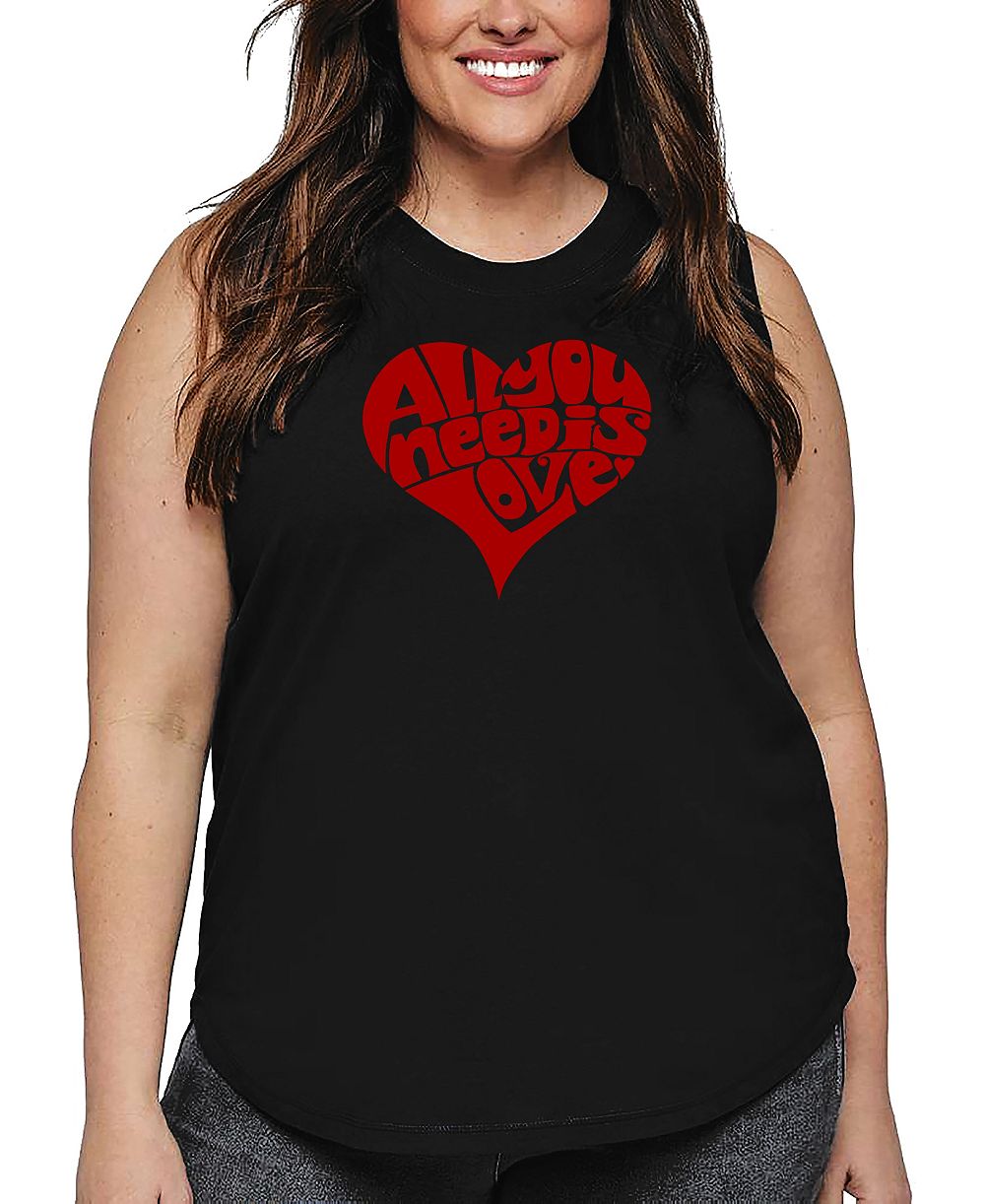LA Pop Art Plus Size Майка All You Need Is Love
