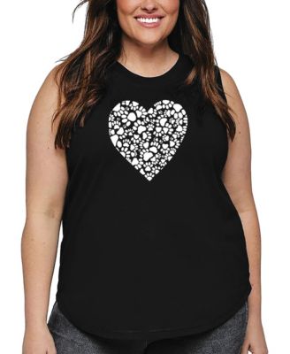 Майский топ Plus Size с принтом Paw Prints