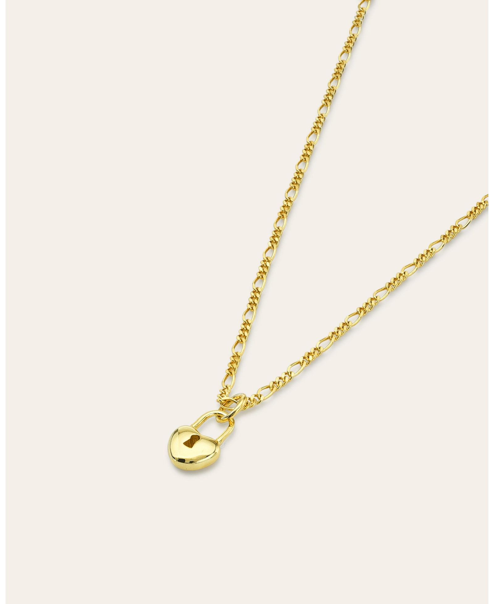 Ожерелье Heart Lock Figaro