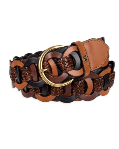 Женский повседневный ремень Sam Edelman Woven Linked Genuine Leather