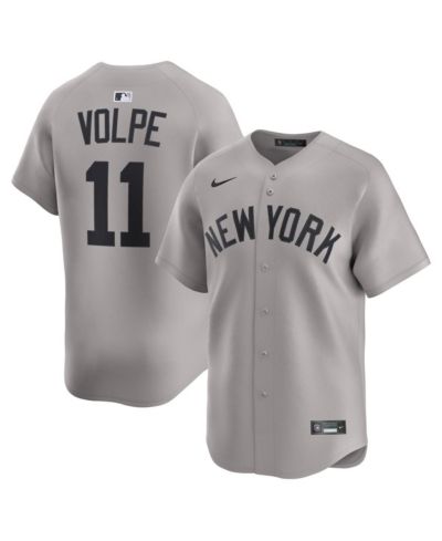 Nike Men's Anthony Volpe Gray New York Yankees Road Limited Player Jersey