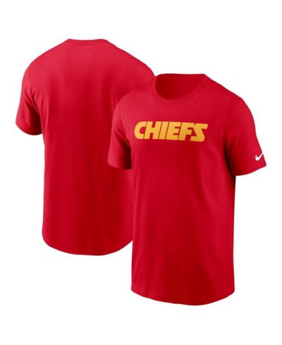 Мужская футболка Nike Red Kansas City Chiefs Primetime Wordmark Essential