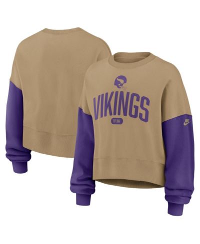 Женская толстовка Nike Minnesota Vikings Oversized Rewind Tan