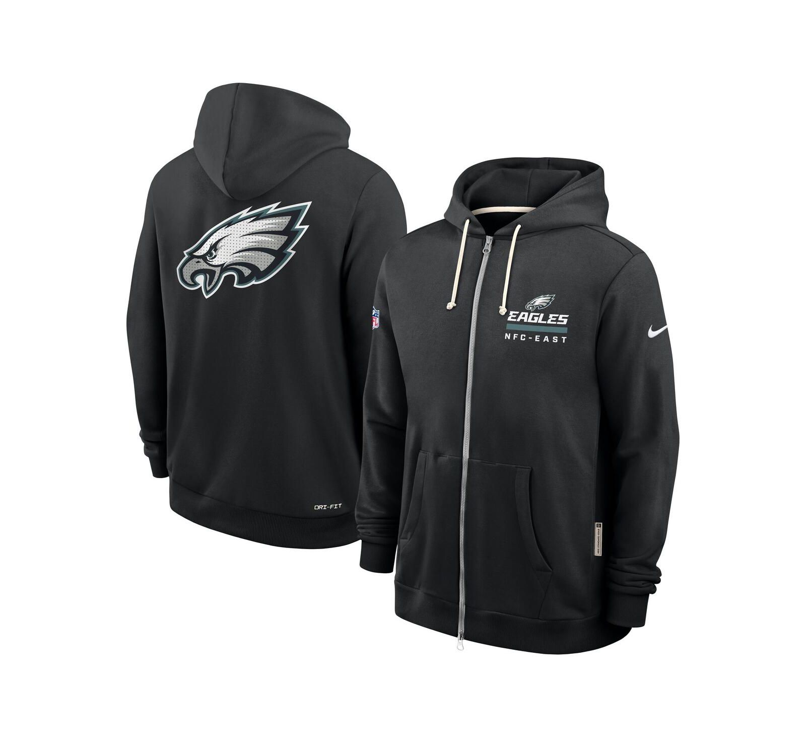 Nike Мужское худи Nike Philadelphia Eagles Sideline Utility Player Performance Full-Zip