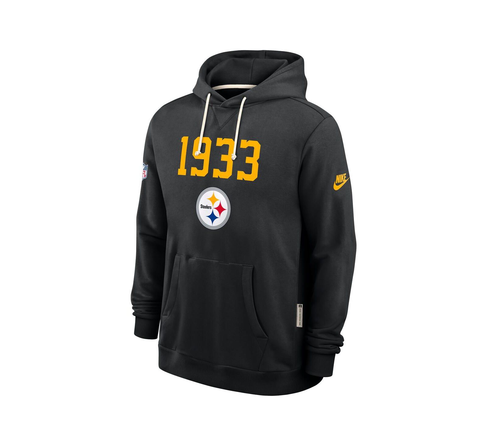 Nike Men's Black Pittsburgh Steelers 1933 Sideline Performance Pullover Hoodie