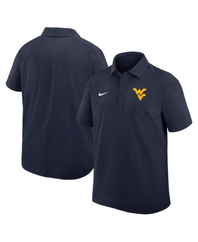Мужская рубашка-поло Nike West Virginia Mountaineers 2025 Coaches Sideline Navy