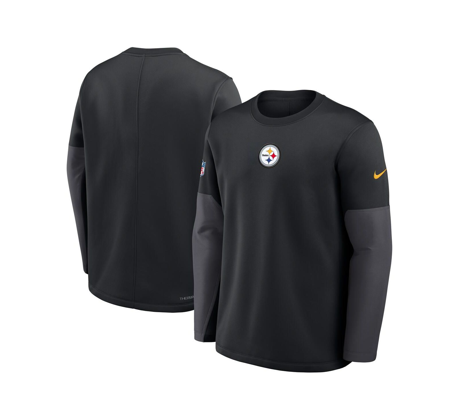 Nike Men's Black Pittsburgh Steelers Sideline Scripted to Win Performance Long Sleeve T-Shirt
