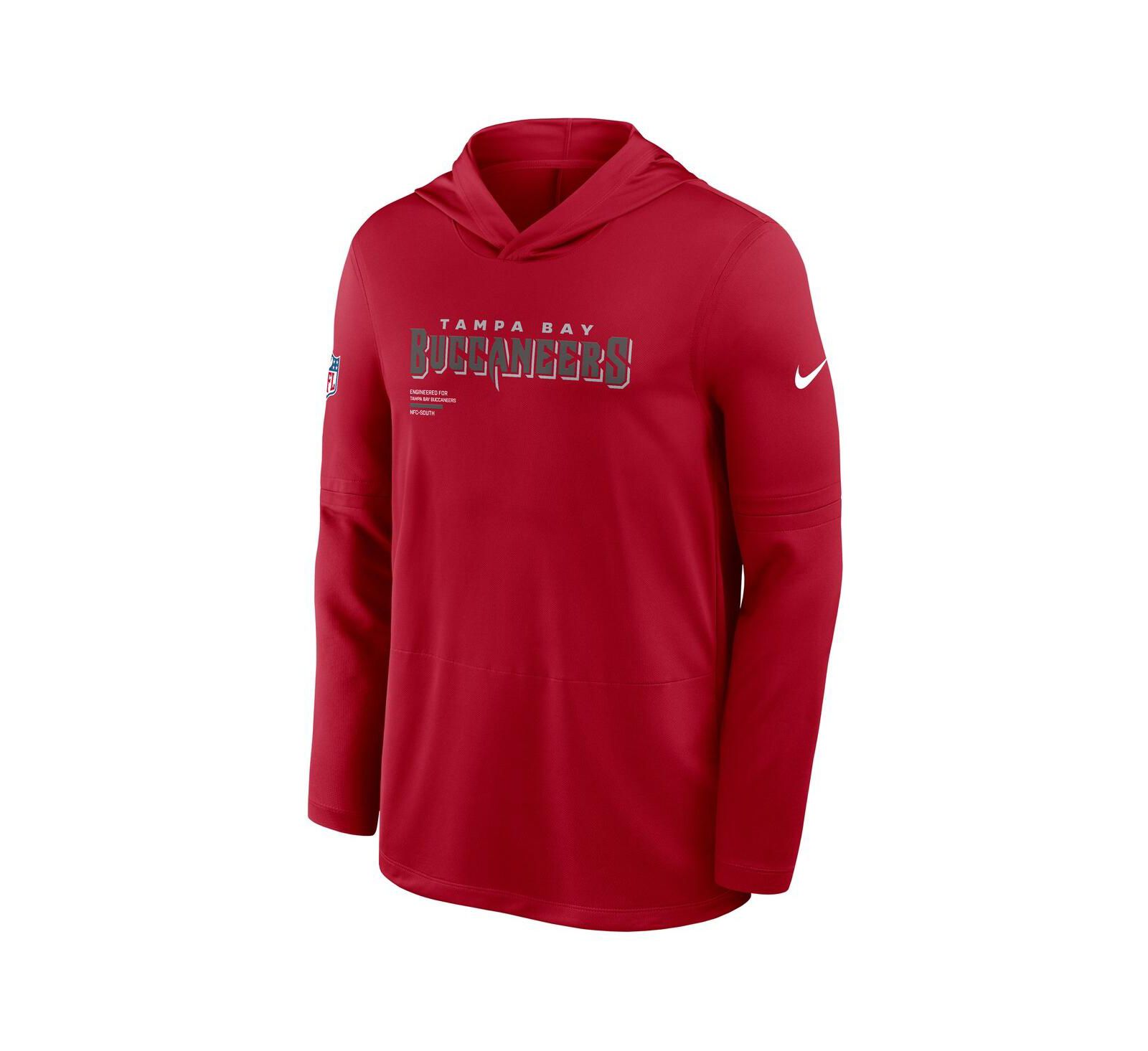 Мужское лонгслив-худи Nike Red Tampa Bay Buccaneers Sideline Pure Performance